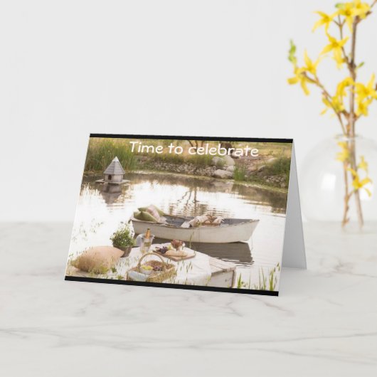 あなたの誕生日がピクニックのように楽しむことを願う カード (黄色い花)