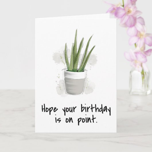 あなたの誕生日が多肉質に近いといいな カード (蘭)