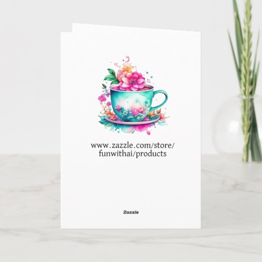 あなたの誕生日が新しいことを望む | 内側の色付けページ カード (裏面)