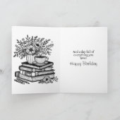 あなたの誕生日が新しいことを望む | 内側の色付けページ カード (内部)