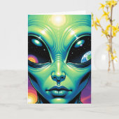 あなたの誕生日が異世界であることを願う | エイリアン カード (黄色い花)