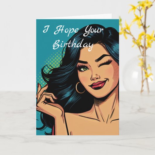 あなたの誕生日が私と同じくらい素晴らしいことを願う |おもしろい | カード (黄色い花)