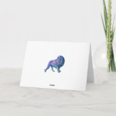 あなたの誕生日が野生の青い紫のライオンのように カード (裏面)