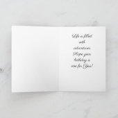 あなたの誕生日が「冒険」であることを願っています。 カード (内部)