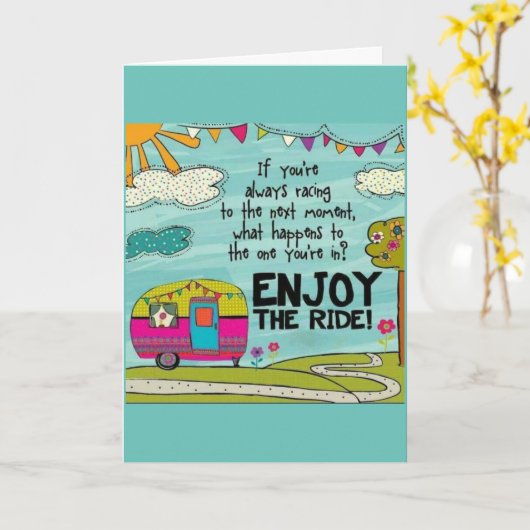 あなたの誕生日が「冒険」であることを願っています。 カード (黄色い花)