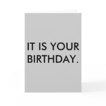 あなたの誕生日だ。カード