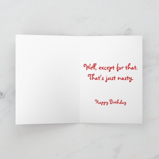 あなたの誕生日には、私は喜んであなたが何をする… カード (内部)