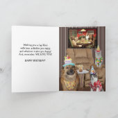 あなたの誕生日のかわいい猫の誕生日カードだと思う カード (内部)