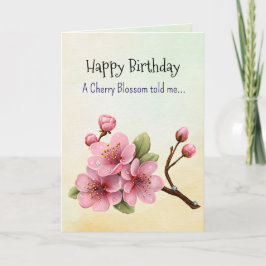 あなたの誕生日のパーソナリティは桜のよう カード