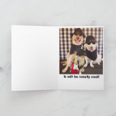 あなたの誕生日のマイルを渡って… カード (内部)