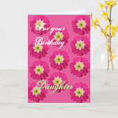 あなたの誕生日の娘（義理の娘） カード (黄色い花)