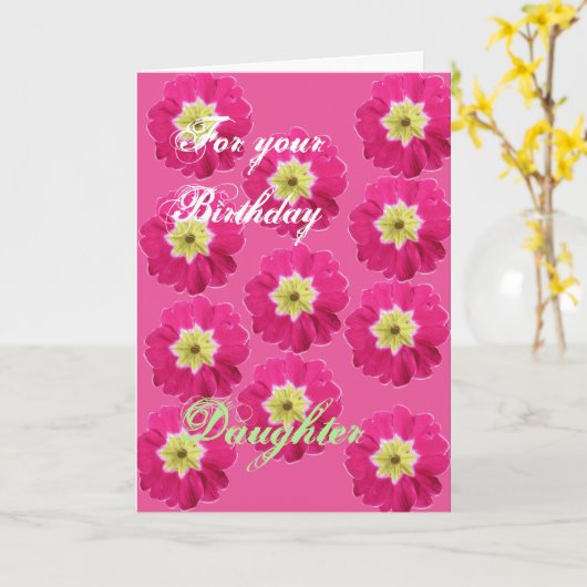 あなたの誕生日の娘(義理の娘) カード (黄色い花)