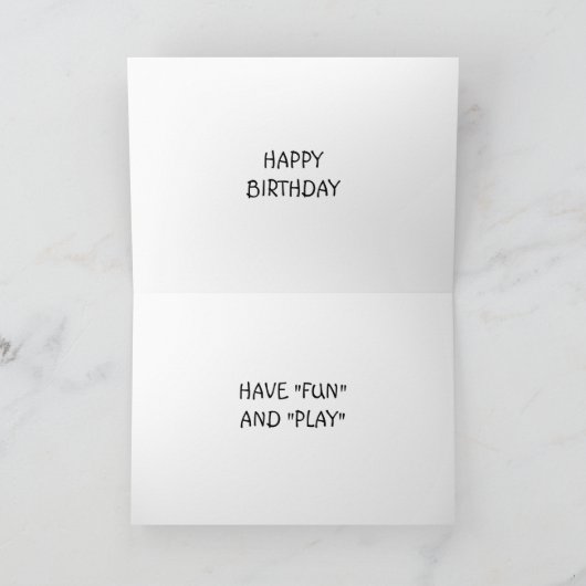 あなたの誕生日の孫娘 カード (内部)