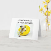 あなたの誕生日の孫娘 カード (黄色い花)