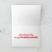 あなたの誕生日の非常に*特別な娘に カード (内部)