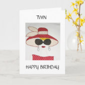 あなたの誕生日の**OLAR** TWINに カード (黄色い花)