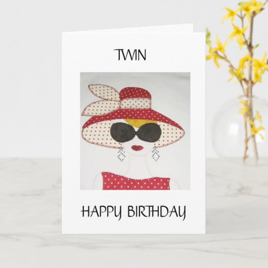 あなたの誕生日の**OLAR** TWINに カード (黄色い花)