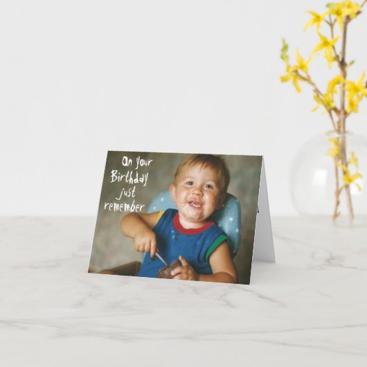 あなたの誕生日は覚えている。.... カード (黄色い花)