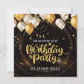 あなたの誕生日を特別なInviteでカスタム作る 招待状 (正面)