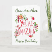 あなたの誕生日カードに**おばあちゃん** カード (正面)