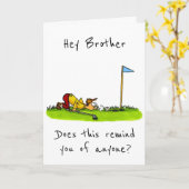 あなたの誕生日カードの私の*ゴルフ兄弟*へ カード (黄色い花)
