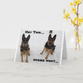 あなたの誕生日カードの私の「年上の双子」へ カード (黄色い花)