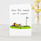 あなたの誕生日カードの*ゴルファー*へ カード (黄色い花)