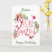 あなたの誕生日カード カード (黄色い花)