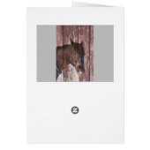 あなたの誕生日グリーティングカードを見て馬&納屋 (裏面)