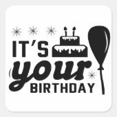 あなたの誕生日シール スクエアシール (正面)