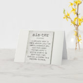あなたの誕生日上の私への"妹"の真の意味 カード (黄色い花)