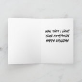 あなたの誕生日孫のための*ピザユーモア カード (内部)