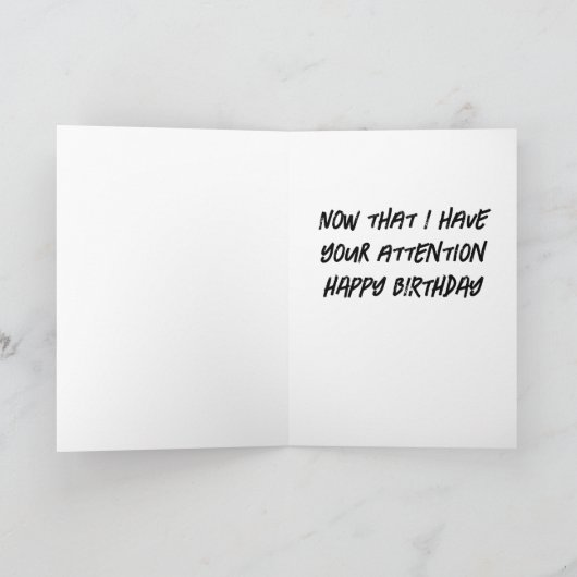 あなたの誕生日孫のための*ピザユーモア カード (内部)