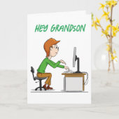 あなたの誕生日孫を休む カード (黄色い花)