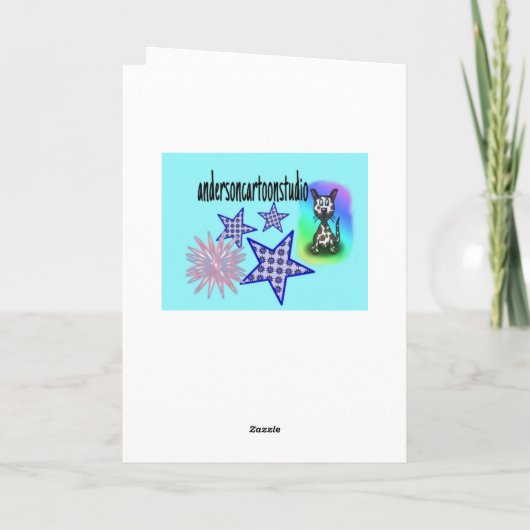 あなたの誕生日漫画のムースだ カード (裏面)