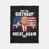 あなたの誕生日素晴らしは再び2024米国の大統領選挙の議長 フリースブランケット (正面)