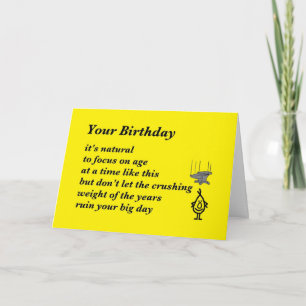 あなたの誕生日-おもしろいな誕生日の詩 カード