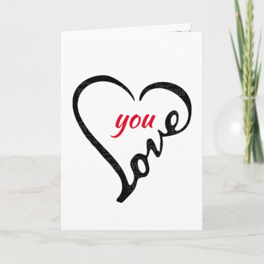 **あなたの誕生日**に、多くの「愛」カードが付いている カード (正面)