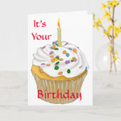 あなたの誕生日 カード (黄色い花)