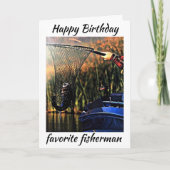 あなたの誕生日**私の釣り人お気に入りの** カード (正面)