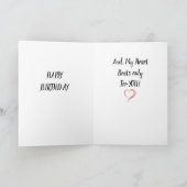 「あなたの誕生日」私はあなたに目を持っている!カード カード (内部)