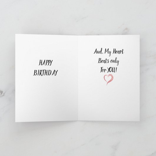 「あなたの誕生日」私はあなたに目を持っている！カード カード (内部)