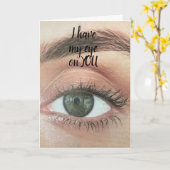 「あなたの誕生日」私はあなたに目を持っている!カード カード (黄色い花)