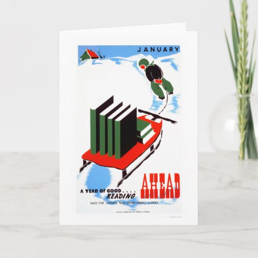 あなたの読書雪を1938 WPAして下さい カード (正面)