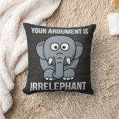 あなたの議論はIrrelephantです クッション (ブランケット)