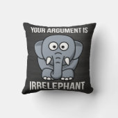 あなたの議論はIrrelephantです クッション (裏面)