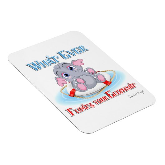 あなたの象を浮かせるものは何でもベビー マグネット (右側)