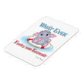 あなたの象を浮かせるものは何でもベビー マグネット (左側)