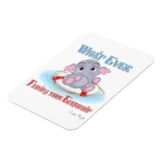 あなたの象を浮かせるものは何でもベビー マグネット (左側)