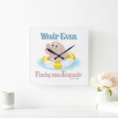 あなたの象を浮かせるものは何でも4 スクエア壁時計 (ホーム)